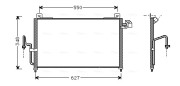 MZ5147 Kondenzátor, klimatizace AVA QUALITY COOLING