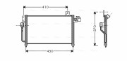 MZ5195 Kondenzátor, klimatizace AVA QUALITY COOLING
