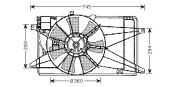 MZ7539 AVA QUALITY COOLING ventilátor chladenia motora MZ7539 AVA QUALITY COOLING