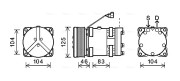 NHAK011 Kompresor, klimatizace AVA QUALITY COOLING