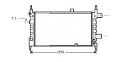 OL2068 AVA QUALITY COOLING chladič motora OL2068 AVA QUALITY COOLING