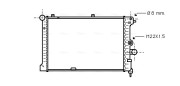 OL2168 AVA QUALITY COOLING chladič motora OL2168 AVA QUALITY COOLING