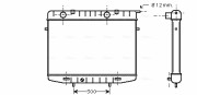 OL2213 AVA QUALITY COOLING chladič motora OL2213 AVA QUALITY COOLING