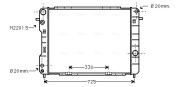 OL2246 AVA QUALITY COOLING chladič motora OL2246 AVA QUALITY COOLING