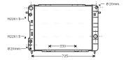 OL2249 AVA QUALITY COOLING chladič motora OL2249 AVA QUALITY COOLING