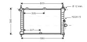 OL2266 AVA QUALITY COOLING chladič motora OL2266 AVA QUALITY COOLING