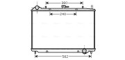 OL2456 AVA QUALITY COOLING chladič motora OL2456 AVA QUALITY COOLING