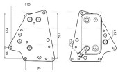 OL3748 Olejový chladič, motorový olej AVA QUALITY COOLING