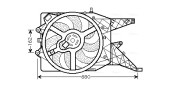 OL7514 AVA QUALITY COOLING ventilátor chladenia motora OL7514 AVA QUALITY COOLING