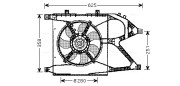 OL7517 AVA QUALITY COOLING ventilátor chladenia motora OL7517 AVA QUALITY COOLING