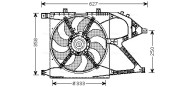 OL7519 Větrák, chlazení motoru AVA QUALITY COOLING