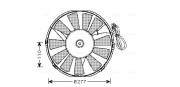 OL7523 Větrák, chlazení motoru AVA QUALITY COOLING