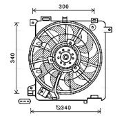 OL7635 AVA QUALITY COOLING ventilátor chladenia motora OL7635 AVA QUALITY COOLING