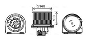 OL8617 Elektromotor, vnitřní ventilátor AVA QUALITY COOLING