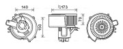 OL8639 AVA QUALITY COOLING elektromotor vnútorného ventilátora OL8639 AVA QUALITY COOLING