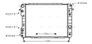 OLA2199 AVA QUALITY COOLING chladič motora OLA2199 AVA QUALITY COOLING