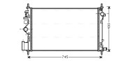 OLA2469 Chladič, chlazení motoru AVA QUALITY COOLING