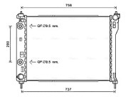 OLA2626 Chladič, chlazení motoru AVA QUALITY COOLING