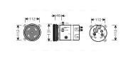 OLAK278 Kompresor, klimatizace AVA QUALITY COOLING