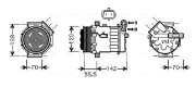 OLK447 Kompresor, klimatizace AVA QUALITY COOLING