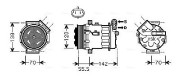 OLK586 Kompresor, klimatizace AVA QUALITY COOLING