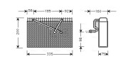 OLV298 Výparník, klimatizace AVA QUALITY COOLING