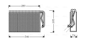 OLV311 Výparník, klimatizace AVA QUALITY COOLING