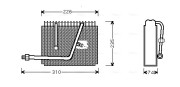 OLV320 Výparník, klimatizace AVA QUALITY COOLING