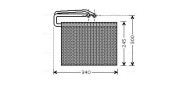 OLV399 Výparník, klimatizace AVA QUALITY COOLING