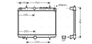 PE2234 Chladič, chlazení motoru AVA QUALITY COOLING