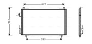 PE5192 AVA QUALITY COOLING kondenzátor klimatizácie PE5192 AVA QUALITY COOLING