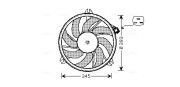 PE7524 AVA QUALITY COOLING ventilátor chladenia motora PE7524 AVA QUALITY COOLING