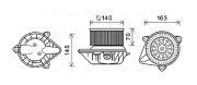 PE8373 Elektromotor, vnitřní ventilátor AVA QUALITY COOLING