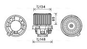 PE8374 Elektromotor, vnitřní ventilátor AVA QUALITY COOLING