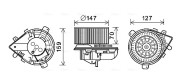 PE8395 AVA QUALITY COOLING elektromotor vnútorného ventilátora PE8395 AVA QUALITY COOLING