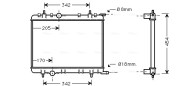 PEA2221 AVA QUALITY COOLING chladič motora PEA2221 AVA QUALITY COOLING