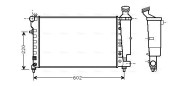 PEA2262 Chladič, chlazení motoru AVA QUALITY COOLING