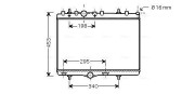 PEA2290 AVA QUALITY COOLING chladič motora PEA2290 AVA QUALITY COOLING