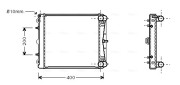 PR2037 AVA QUALITY COOLING chladič motora PR2037 AVA QUALITY COOLING