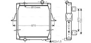 RE2081 AVA QUALITY COOLING nezařazený díl RE2081 AVA QUALITY COOLING