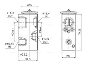 RT1683 Expanzní ventil, klimatizace AVA QUALITY COOLING