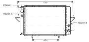 RT2060 AVA QUALITY COOLING chladič motora RT2060 AVA QUALITY COOLING