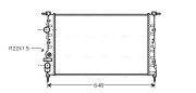 RT2198 Chladič, chlazení motoru AVA QUALITY COOLING