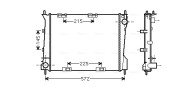 RT2554 Chladič, chlazení motoru AVA QUALITY COOLING