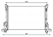 RT2623 Chladič, chlazení motoru AVA QUALITY COOLING