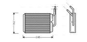 RT6220 AVA QUALITY COOLING výmenník tepla vnútorného kúrenia RT6220 AVA QUALITY COOLING