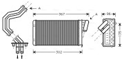 RT6229 AVA QUALITY COOLING výmenník tepla vnútorného kúrenia RT6229 AVA QUALITY COOLING