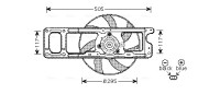 RT7537 AVA QUALITY COOLING ventilátor chladenia motora RT7537 AVA QUALITY COOLING