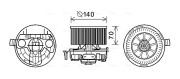 RT8574 Elektromotor, vnitřní ventilátor AVA QUALITY COOLING