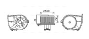 RT8590 Elektromotor, vnitřní ventilátor AVA QUALITY COOLING